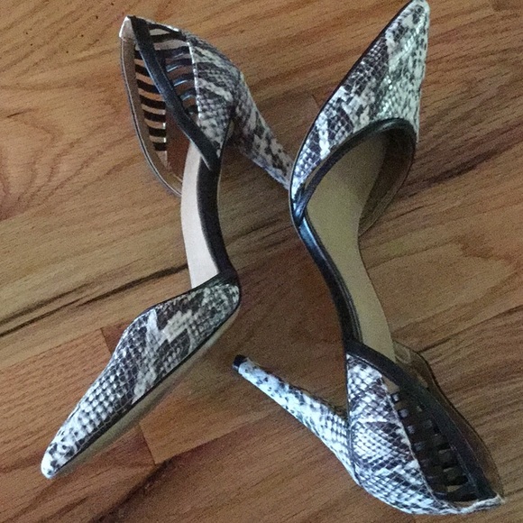 Calvin Klein Gilia snake skin embossed heels - Picture 4 of 5